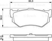 BOSCH 0 986 460 992 - Bremsbelagsatz, Scheibenbremse alexcarstop-ersatzteile.com