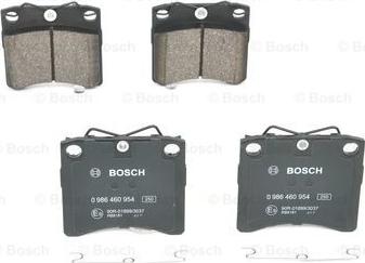 BOSCH 0 986 460 954 - Bremsbelagsatz, Scheibenbremse alexcarstop-ersatzteile.com