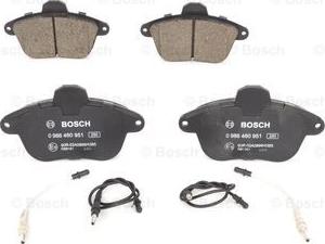 BOSCH 0 986 460 951 - Bremsbelagsatz, Scheibenbremse alexcarstop-ersatzteile.com