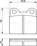 BOSCH 0 986 460 101 - Bremsbelagsatz, Scheibenbremse alexcarstop-ersatzteile.com