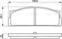 BOSCH 0 986 460 741 - Bremsbelagsatz, Scheibenbremse alexcarstop-ersatzteile.com