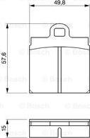 BOSCH 0 986 460 701 - Bremsbelagsatz, Scheibenbremse alexcarstop-ersatzteile.com