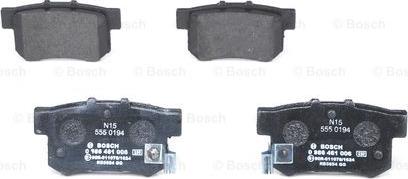 BOSCH 0 986 461 006 - Bremsbelagsatz, Scheibenbremse alexcarstop-ersatzteile.com