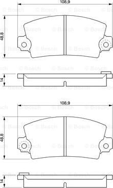 BOSCH 0 986 461 396 - Bremsbelagsatz, Scheibenbremse alexcarstop-ersatzteile.com