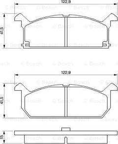 BOSCH 0 986 461 751 - Bremsbelagsatz, Scheibenbremse alexcarstop-ersatzteile.com