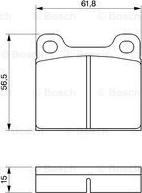 BOSCH 0 986 461 731 - Bremsbelagsatz, Scheibenbremse alexcarstop-ersatzteile.com