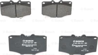 BOSCH 0 986 468 520 - Bremsbelagsatz, Scheibenbremse alexcarstop-ersatzteile.com