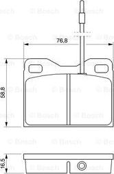 BOSCH 0 986 468 661 - Bremsbelagsatz, Scheibenbremse alexcarstop-ersatzteile.com