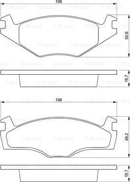 BOSCH 0 986 468 870 - Bremsbelagsatz, Scheibenbremse alexcarstop-ersatzteile.com