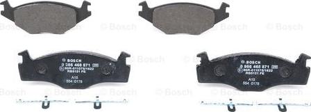 BOSCH 0 986 468 871 - Bremsbelagsatz, Scheibenbremse alexcarstop-ersatzteile.com