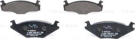 BOSCH 0 986 468 871 - Bremsbelagsatz, Scheibenbremse alexcarstop-ersatzteile.com