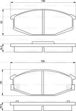 BOSCH 0 986 468 320 - Bremsbelagsatz, Scheibenbremse alexcarstop-ersatzteile.com