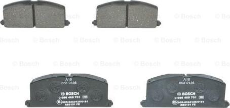 BOSCH 0 986 468 701 - Bremsbelagsatz, Scheibenbremse alexcarstop-ersatzteile.com