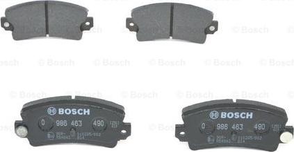 BOSCH 0 986 463 490 - Bremsbelagsatz, Scheibenbremse alexcarstop-ersatzteile.com