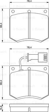 BOSCH 0 986 467 930 - Bremsbelagsatz, Scheibenbremse alexcarstop-ersatzteile.com