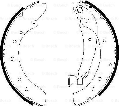 BOSCH 0 986 487 522 - Bremsbackensatz alexcarstop-ersatzteile.com