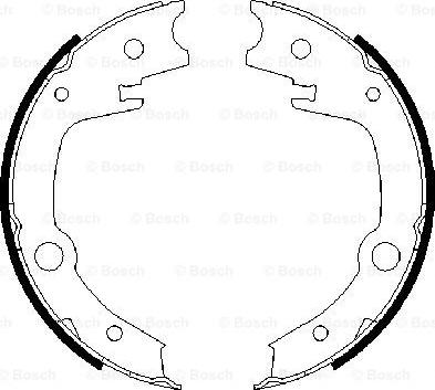 BOSCH 0 986 487 679 - Bremsbackensatz, Feststellbremse alexcarstop-ersatzteile.com