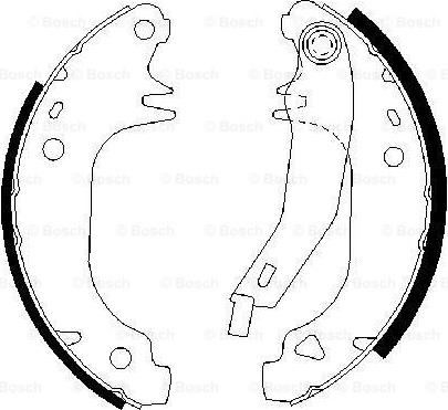 BOSCH 0 986 487 382 - Bremsbackensatz alexcarstop-ersatzteile.com