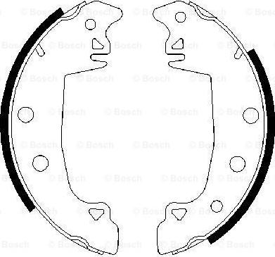 BOSCH 0 986 487 336 - Bremsbackensatz alexcarstop-ersatzteile.com