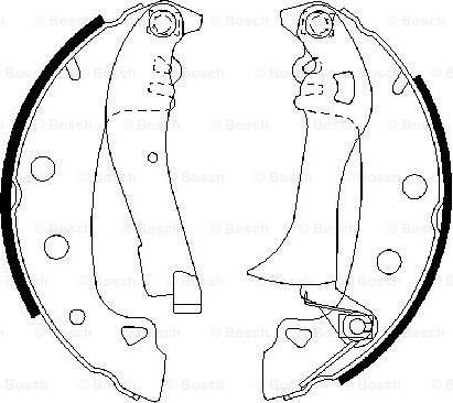 BOSCH 0 986 487 285 - Bremsbackensatz alexcarstop-ersatzteile.com