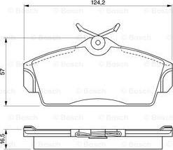 BOSCH 0 986 424 490 - Bremsbelagsatz, Scheibenbremse alexcarstop-ersatzteile.com