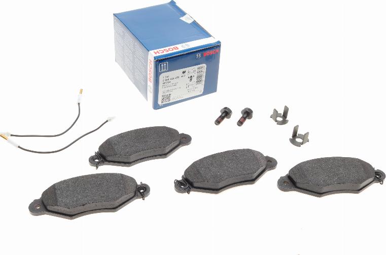 BOSCH 0 986 424 455 - Bremsbelagsatz, Scheibenbremse alexcarstop-ersatzteile.com