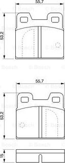 BOSCH 0 986 424 408 - Bremsbelagsatz, Scheibenbremse alexcarstop-ersatzteile.com