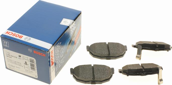 BOSCH 0 986 424 418 - Bremsbelagsatz, Scheibenbremse alexcarstop-ersatzteile.com