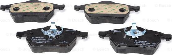 BOSCH 0 986 424 481 - Bremsbelagsatz, Scheibenbremse alexcarstop-ersatzteile.com