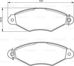 BOSCH 0 986 424 487 - Bremsbelagsatz, Scheibenbremse alexcarstop-ersatzteile.com