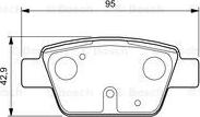 BOSCH 0 986 424 594 - Bremsbelagsatz, Scheibenbremse alexcarstop-ersatzteile.com