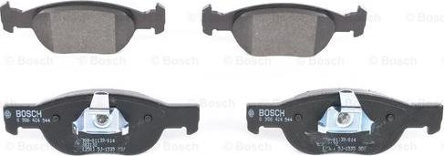 BOSCH 0 986 424 544 - Bremsbelagsatz, Scheibenbremse alexcarstop-ersatzteile.com