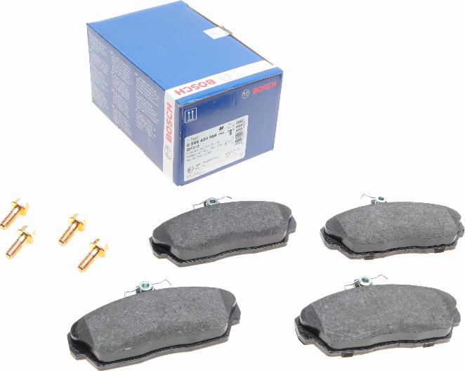 BOSCH 0 986 424 566 - Bremsbelagsatz, Scheibenbremse alexcarstop-ersatzteile.com