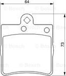 BOSCH 0 986 424 519 - Bremsbelagsatz, Scheibenbremse alexcarstop-ersatzteile.com