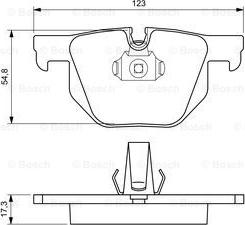 BOSCH 0 986 424 653 - Bremsbelagsatz, Scheibenbremse alexcarstop-ersatzteile.com