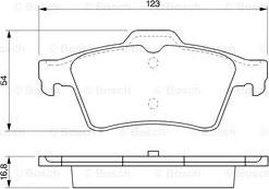 BOSCH 0 986 424 617 - Bremsbelagsatz, Scheibenbremse alexcarstop-ersatzteile.com