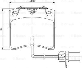 BOSCH 0 986 424 673 - Bremsbelagsatz, Scheibenbremse alexcarstop-ersatzteile.com