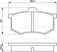 BOSCH 0 986 424 063 - Bremsbelagsatz, Scheibenbremse alexcarstop-ersatzteile.com