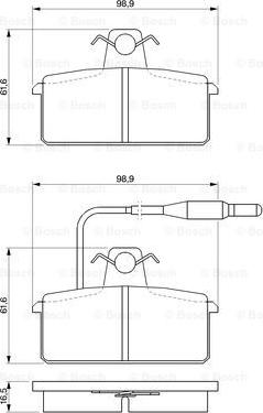 BOSCH 0 986 424 081 - Bremsbelagsatz, Scheibenbremse alexcarstop-ersatzteile.com