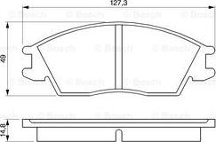 BOSCH 0 986 424 135 - Bremsbelagsatz, Scheibenbremse alexcarstop-ersatzteile.com