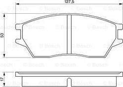 BOSCH 0 986 424 136 - Bremsbelagsatz, Scheibenbremse alexcarstop-ersatzteile.com