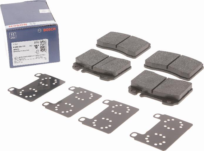 BOSCH 0 986 424 170 - Bremsbelagsatz, Scheibenbremse alexcarstop-ersatzteile.com