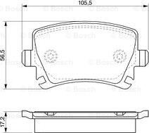 BOSCH 0 986 424 824 - Bremsbelagsatz, Scheibenbremse alexcarstop-ersatzteile.com