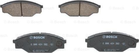 BOSCH 0 986 424 382 - Bremsbelagsatz, Scheibenbremse alexcarstop-ersatzteile.com