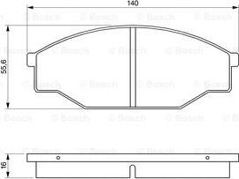 BOSCH 0 986 424 382 - Bremsbelagsatz, Scheibenbremse alexcarstop-ersatzteile.com