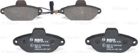 BOSCH 0 986 424 379 - Bremsbelagsatz, Scheibenbremse alexcarstop-ersatzteile.com