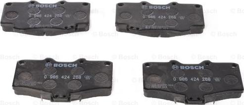 BOSCH 0 986 424 268 - Bremsbelagsatz, Scheibenbremse alexcarstop-ersatzteile.com