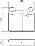 BOSCH 0 986 424 283 - Bremsbelagsatz, Scheibenbremse alexcarstop-ersatzteile.com