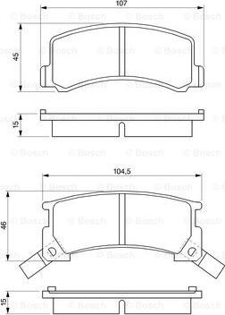 BOSCH 0 986 424 239 - Bremsbelagsatz, Scheibenbremse alexcarstop-ersatzteile.com