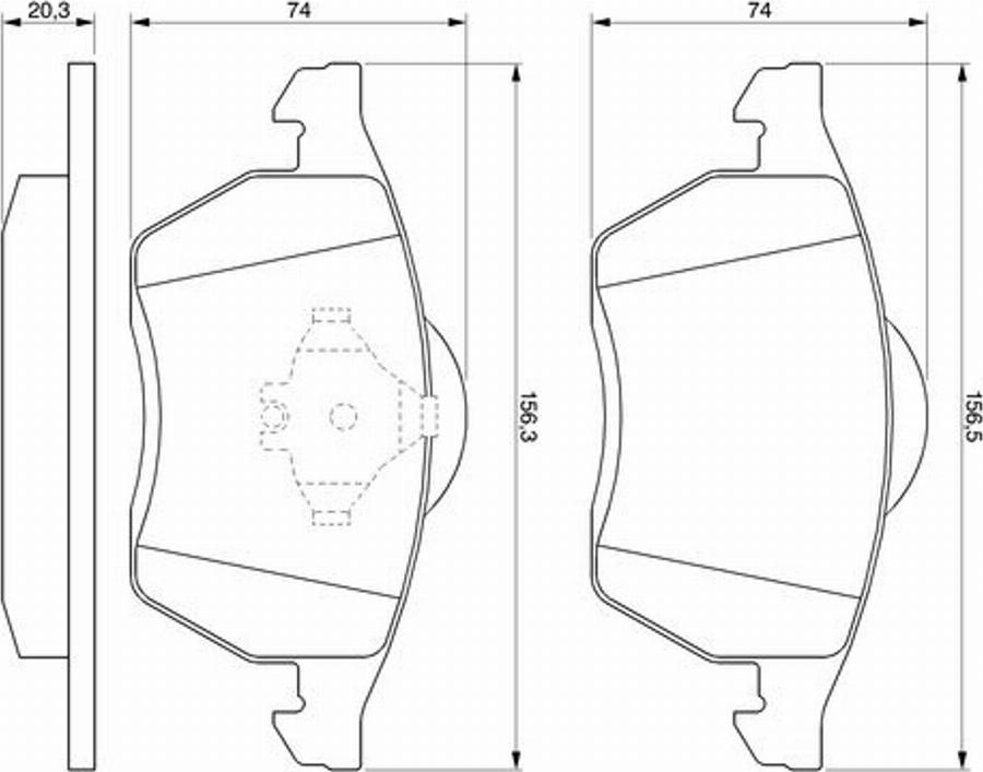 BOSCH 0986424236 - Bremsbelagsatz, Scheibenbremse alexcarstop-ersatzteile.com